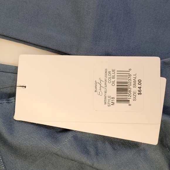 BLANQI Everyday Maternity Belly Support Leggings In Oil Blue Size S - Picture 6 of 13